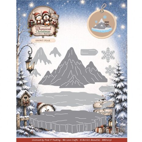 Berrie's Beauties Whimsical Christmas Dies Snowy Peak (BBD10131) Berrie's Beauties Whimsical Christmas Dies Snowy Peak (BBD10131)