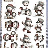 Berrie's Beauties Whimsical Christmas 3D Push Out Snowmen (SB11160) Berrie's Beauties Whimsical Christmas 3D Push Out Snowmen (SB11160)