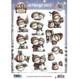 Berrie's Beauties Whimsical Christmas 3D Push Out Santa Claus (SB11161)