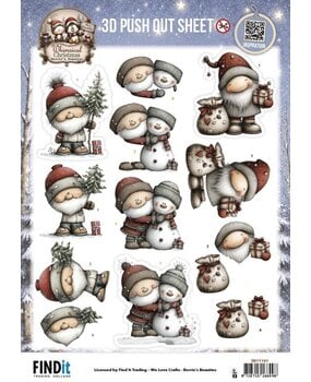 Berrie's Beauties Whimsical Christmas 3D Push Out Santa Claus (SB11161) Berrie's Beauties Whimsical Christmas 3D Push Out Santa Claus (SB11161)