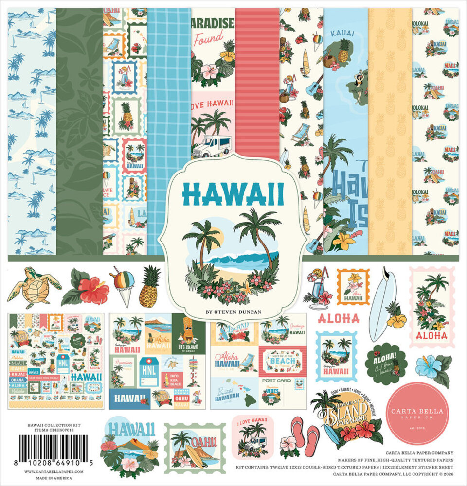 Carta Bella Hawaii 12x12 Inch Collection Kit (CBHI507016)