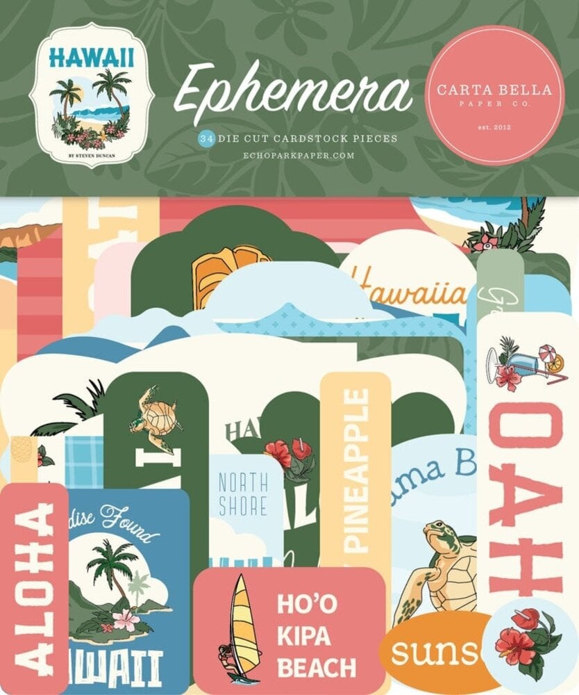 Carta Bella Hawaii Ephemera (CBHI507024) Carta Bella Hawaii Ephemera (CBHI507024)