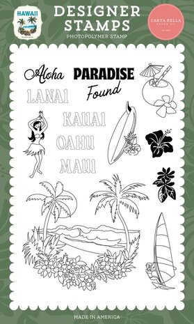 Carta Bella Hawaii Clear Stamps Paradise Cities (CBHI507041) Carta Bella Hawaii Clear Stamps Paradise Cities (CBHI507041)