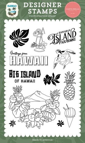 Carta Bella Hawaii Clear Stamps Hawaiian Island Paradise (CBHI507042) Carta Bella Hawaii Clear Stamps Hawaiian Island Paradise (CBHI507042)