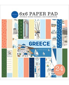 Carta Bella Greece 6x6 Inch Paper Pad (CBGR508023) Carta Bella Greece 6x6 Inch Paper Pad (CBGR508023)