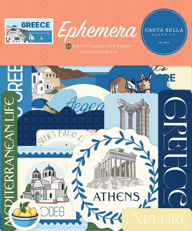 Carta Bella Greece Ephemera (CBGR508024) Carta Bella Greece Ephemera (CBGR508024)