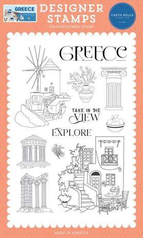 Carta Bella Greece Clear Stamps (CBGR508040) Carta Bella Greece Clear Stamps (CBGR508040)
