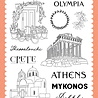 Carta Bella Greece Clear Stamps Travel Through Greece (CBGR508041)