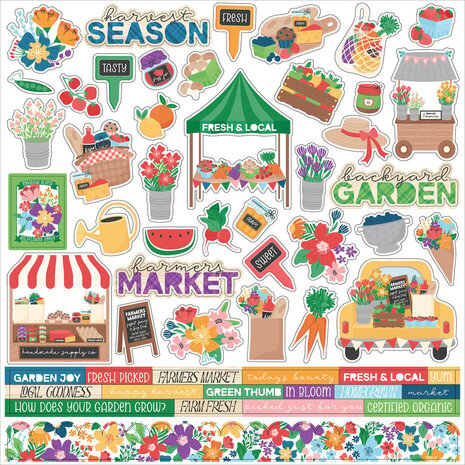 Echo Park Freshly Picked 12x12 Inch Element Sticker (FP510014) Echo Park Freshly Picked 12x12 Inch Element Sticker (FP510014)