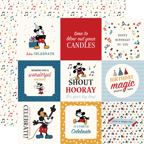 Echo Park Mouse And Me Birthday 12x12 Inch Collection Kit (MMB509016)