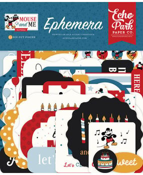 Echo Park Mouse And Me Birthday Ephemera (MMB509024)