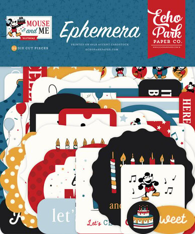 Echo Park Mouse And Me Birthday Ephemera (MMB509024) Echo Park Mouse And Me Birthday Ephemera (MMB509024)