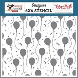 Echo Park Mouse And Me Birthday Stencil Birthday Magic Balloons (MMB509033)