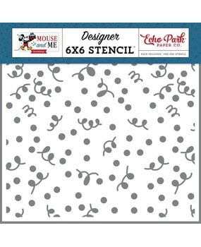 Echo Park Mouse And Me Birthday Stencil Time To Party Confetti (MMB509034)
