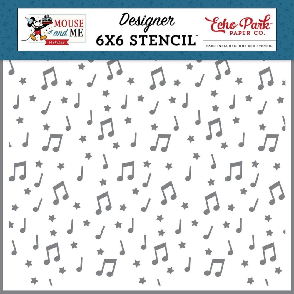 Echo Park Mouse And Me Birthday Stencil Birthday Song Notes (MMB509036) Echo Park Mouse And Me Birthday Stencil Birthday Song Notes (MMB509036)