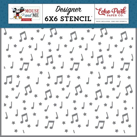 Echo Park Mouse And Me Birthday Stencil Birthday Song Notes (MMB509036) Echo Park Mouse And Me Birthday Stencil Birthday Song Notes (MMB509036)