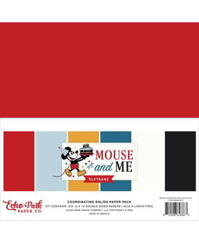 Echo Park Mouse And Me Birthday 12x12 Inch Coordination Solids Paper Pack (MMB509015) Echo Park Mouse And Me Birthday 12x12 Inch Coordination Solids Paper Pack (MMB509015)