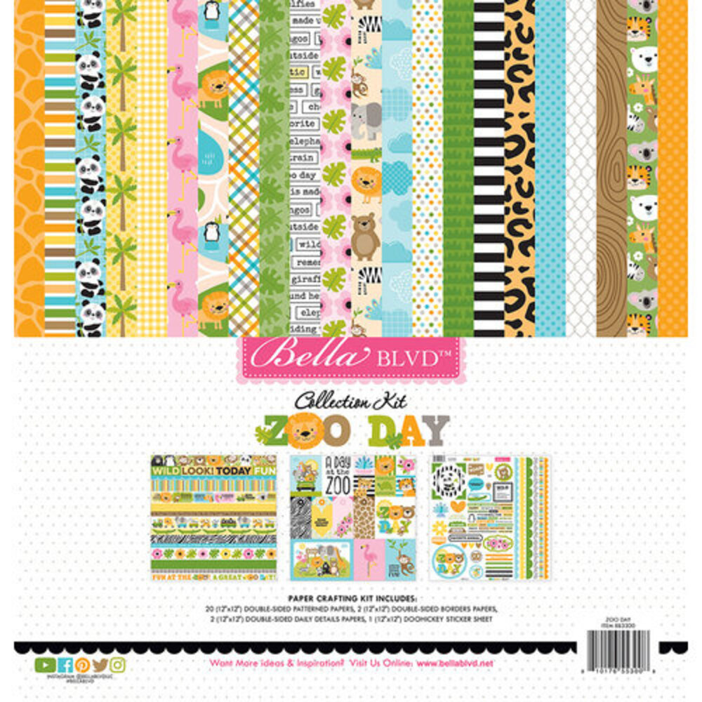 Bella BLVD PRE-ORDER Zoo Day 12x12 Inch Collection Kit (BB3300) Bella BLVD PRE-ORDER Zoo Day 12x12 Inch Collection Kit (BB3300)
