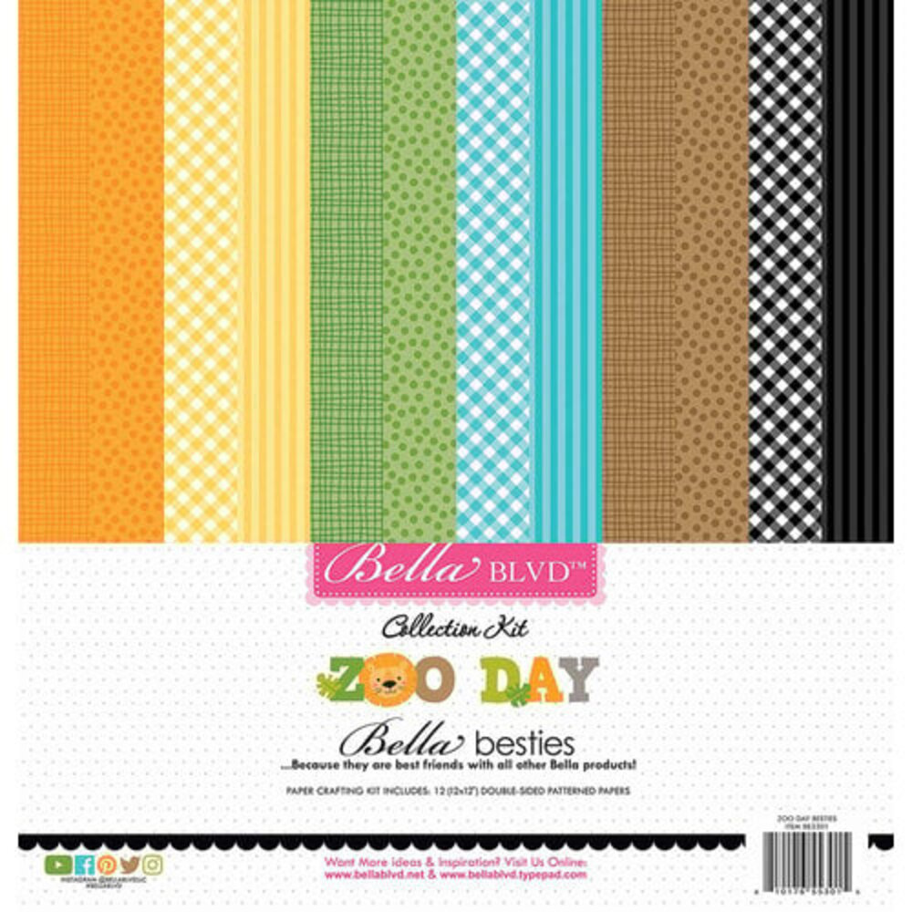 Bella BLVD PRE-ORDER Zoo Day 12x12 Inch Bella Besties Kit (BB3301)