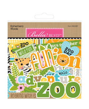 Bella BLVD PRE-ORDER Zoo Day Ephemera Words (BB3287)