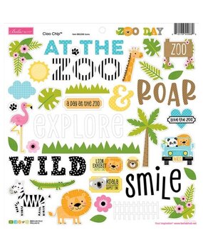 Bella BLVD PRE-ORDER Zoo Day Ciao Chipboard Icons (BB3288)