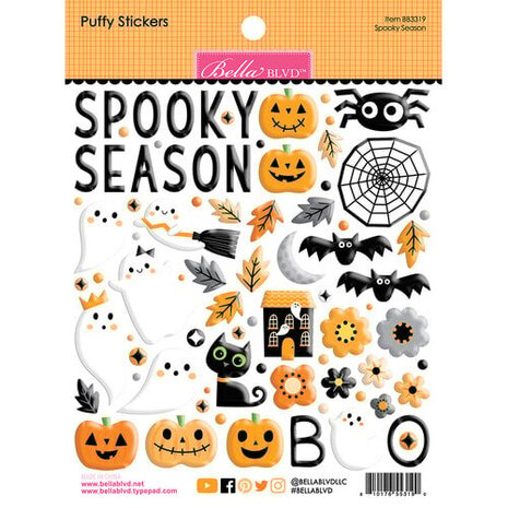 Bella BLVD PRE-ORDER Boo To You Puffy Stickers Spooky Season (BB3319)