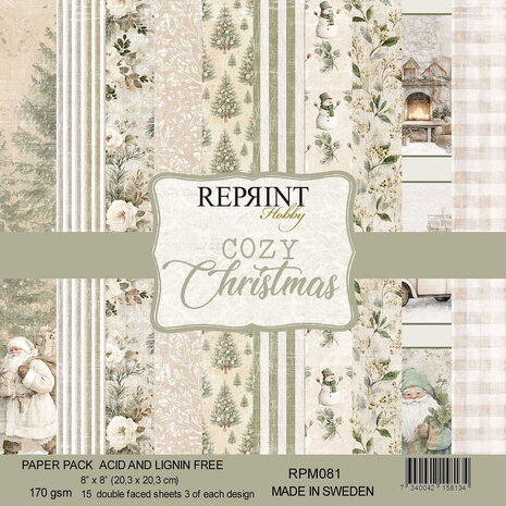 Reprint PRE-ORDER Cozy Christmas 8x8 Inch Paper Pack (RPM081) Reprint PRE-ORDER Cozy Christmas 8x8 Inch Paper Pack (RPM081)