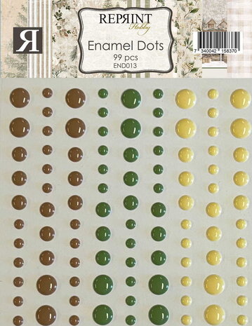 Reprint PRE-ORDER Cozy Christmas Enamel Dots (END013)