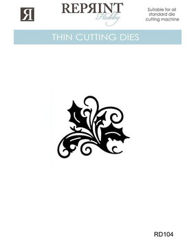 Reprint PRE-ORDER Cozy Christmas Thin Cutting Dies Holly (RD104) Reprint PRE-ORDER Cozy Christmas Thin Cutting Dies Holly (RD104)