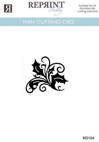 Reprint PRE-ORDER Cozy Christmas Thin Cutting Dies Holly (RD104) Reprint PRE-ORDER Cozy Christmas Thin Cutting Dies Holly (RD104)