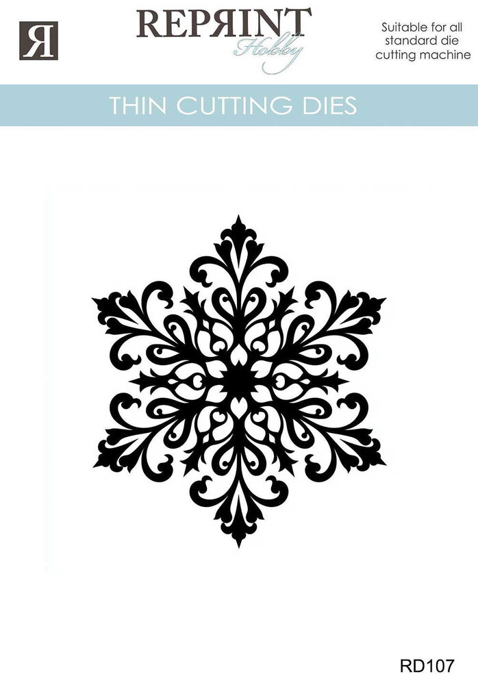 Reprint PRE-ORDER Cozy Christmas Thin Cutting Dies Snowflake (RD107) Reprint PRE-ORDER Cozy Christmas Thin Cutting Dies Snowflake (RD107)