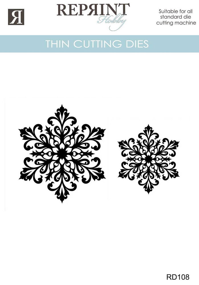 Reprint PRE-ORDER Cozy Christmas Thin Cutting Dies Snowflakes (RD108) Reprint PRE-ORDER Cozy Christmas Thin Cutting Dies Snowflakes (RD108)