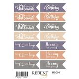 Reprint Enchanted Halloween 10x16cm Stickers Tekst (RS064)