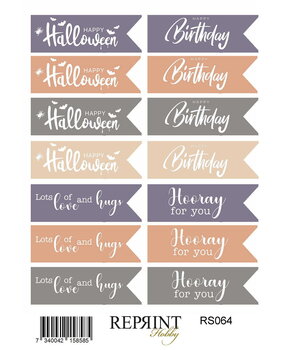 Reprint PRE-ORDER Enchanted Halloween 10x16cm Stickers Tekst (RS064) Reprint PRE-ORDER Enchanted Halloween 10x16cm Stickers Tekst (RS064)