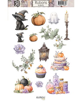 Reprint PRE-ORDER Enchanted Halloween Rubons (RUB002) Reprint PRE-ORDER Enchanted Halloween Rubons (RUB002)