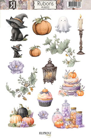 Reprint PRE-ORDER Enchanted Halloween Rubons (RUB002) Reprint PRE-ORDER Enchanted Halloween Rubons (RUB002)
