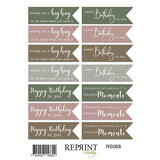 Reprint Hidden Magic 10x16cm Stickers Tekst (RS068)