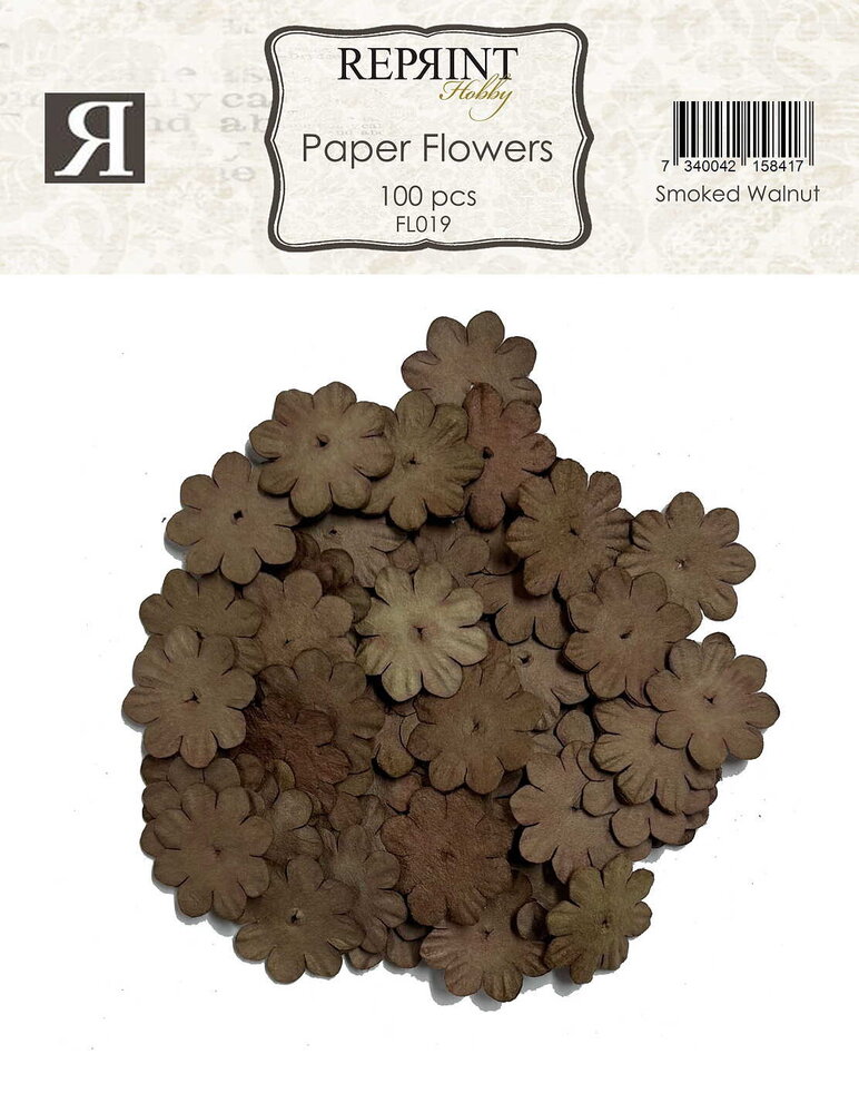 Reprint PRE-ORDER Paper Flowers Smoked Walnut (FL019) Reprint PRE-ORDER Paper Flowers Smoked Walnut (FL019)