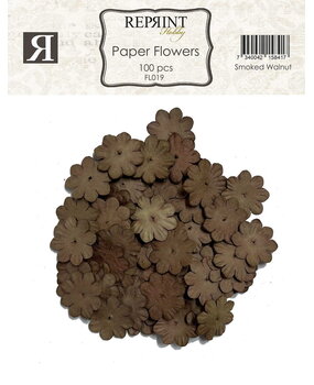 Reprint Paper Flowers Smoked Walnut (FL019) Reprint Paper Flowers Smoked Walnut (FL019)