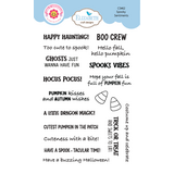 Elizabeth Craft Designs Snuggle Season A6 Clear Stamps Spooky Sentiments (CS462)
