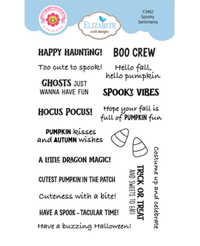 Elizabeth Craft Designs Snuggle Season A6 Clear Stamps Spooky Sentiments (CS462) Elizabeth Craft Designs Snuggle Season A6 Clear Stamps Spooky Sentiments (CS462)