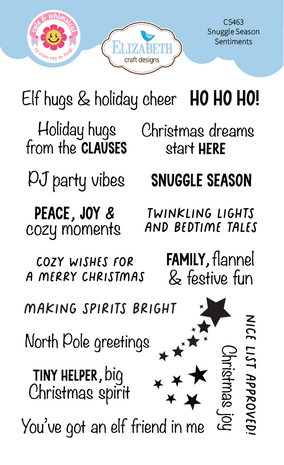 Elizabeth Craft Designs Snuggle Season A6 Clear Stamps Season Sentiments (CS463) Elizabeth Craft Designs Snuggle Season A6 Clear Stamps Season Sentiments (CS463)