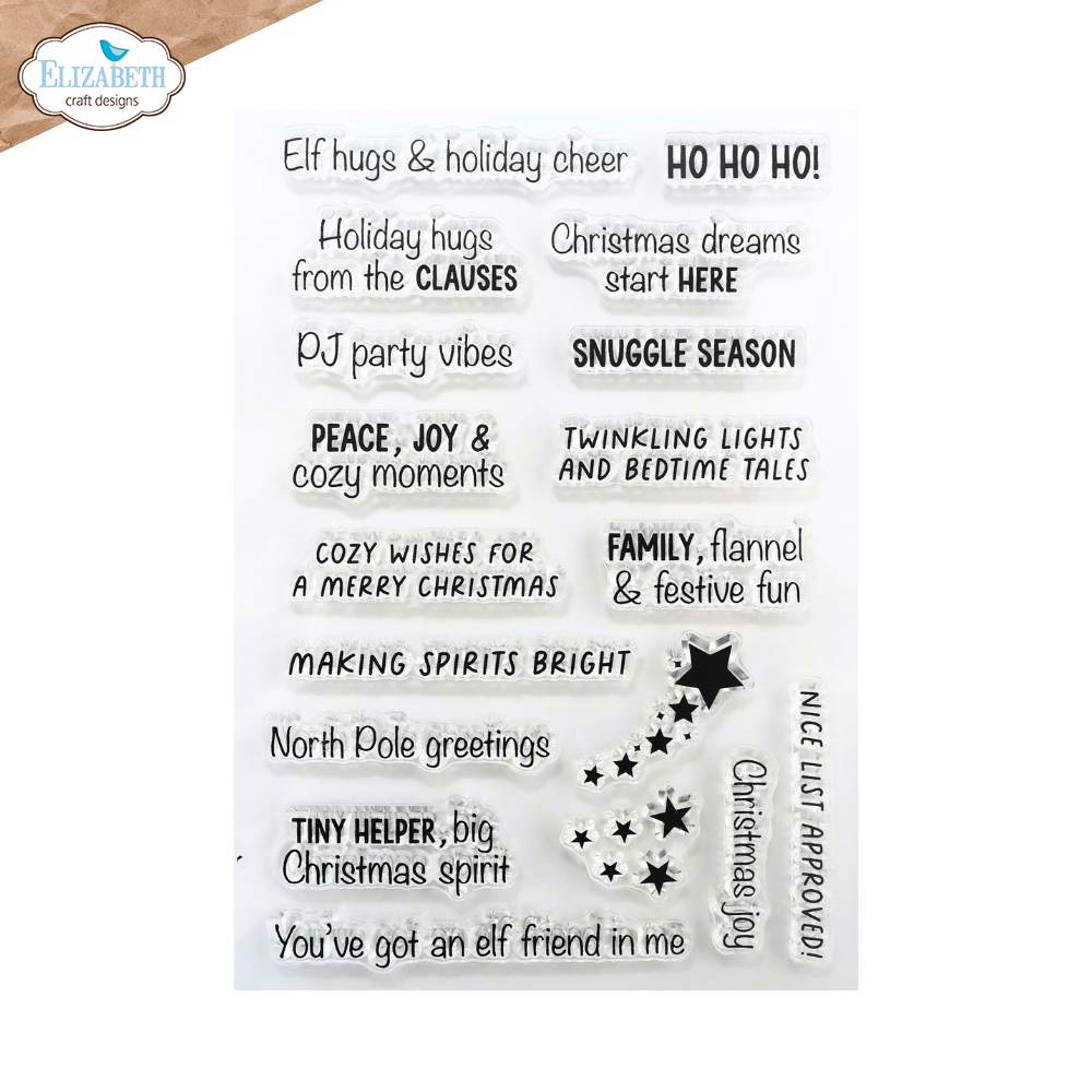 Elizabeth Craft Designs Snuggle Season A6 Clear Stamps Season Sentiments (CS463) Elizabeth Craft Designs Snuggle Season A6 Clear Stamps Season Sentiments (CS463)