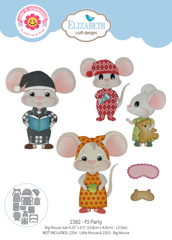 Elizabeth Craft Designs Snuggle Season Dies PJ Party (2382) Elizabeth Craft Designs Snuggle Season Dies PJ Party (2382)