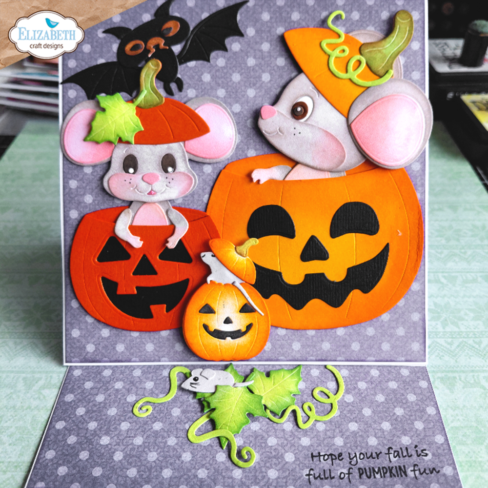 Elizabeth Craft Designs Snuggle Season Dies Jack-o'- Lantern (2386) Elizabeth Craft Designs Snuggle Season Dies Jack-o'- Lantern (2386)