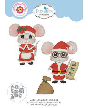 Elizabeth Craft Designs Snuggle Season Dies Santa and Mrs. Claus (2387) Elizabeth Craft Designs Snuggle Season Dies Santa and Mrs. Claus (2387)