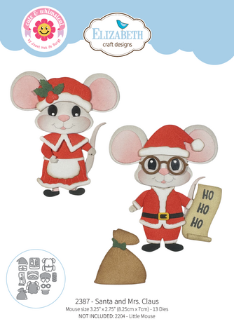 Elizabeth Craft Designs Snuggle Season Dies Santa and Mrs. Claus (2387) Elizabeth Craft Designs Snuggle Season Dies Santa and Mrs. Claus (2387)