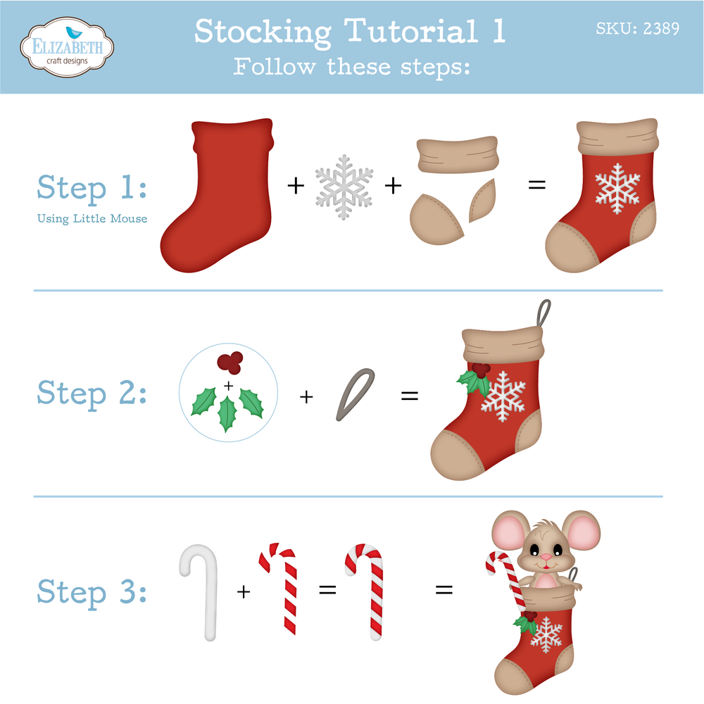 Elizabeth Craft Designs Snuggle Season Dies Stocking (2389) Elizabeth Craft Designs Snuggle Season Dies Stocking (2389)