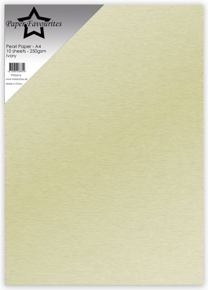 Paper Favourites Ivory A4 Pearl Paper 250gsm (PFSS416) Paper Favourites Ivory A4 Pearl Paper 250gsm (PFSS416)