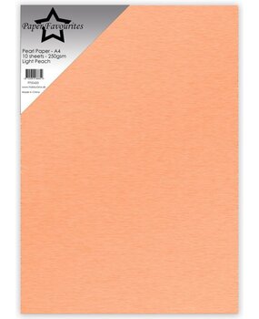 Paper Favourites Light Peach A4 Pearl Paper 250gsm (PFSS420) Paper Favourites Light Peach A4 Pearl Paper 250gsm (PFSS420)